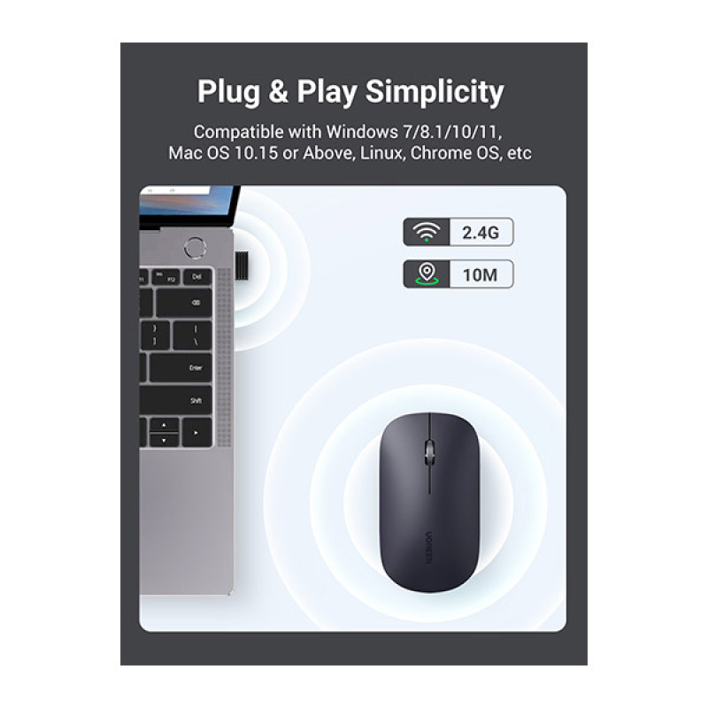 UGREEN MU001 (90372) Portable Wireless Mouse Price in BD