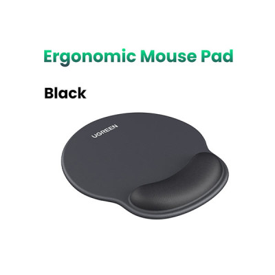 image of UGREEN LP668 (25245) Ergonomic Mouse Pad - Black with Spec and Price in BDT