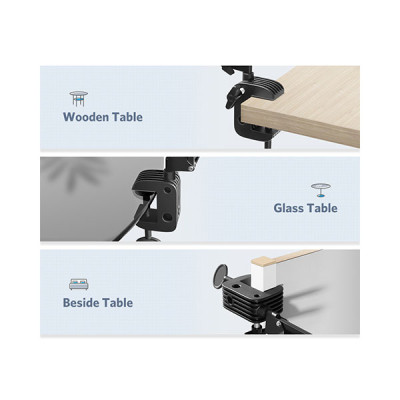 image of Ugreen LP142 (50394) Universal Holder with Folding Long Arm - Black with Spec and Price in BDT