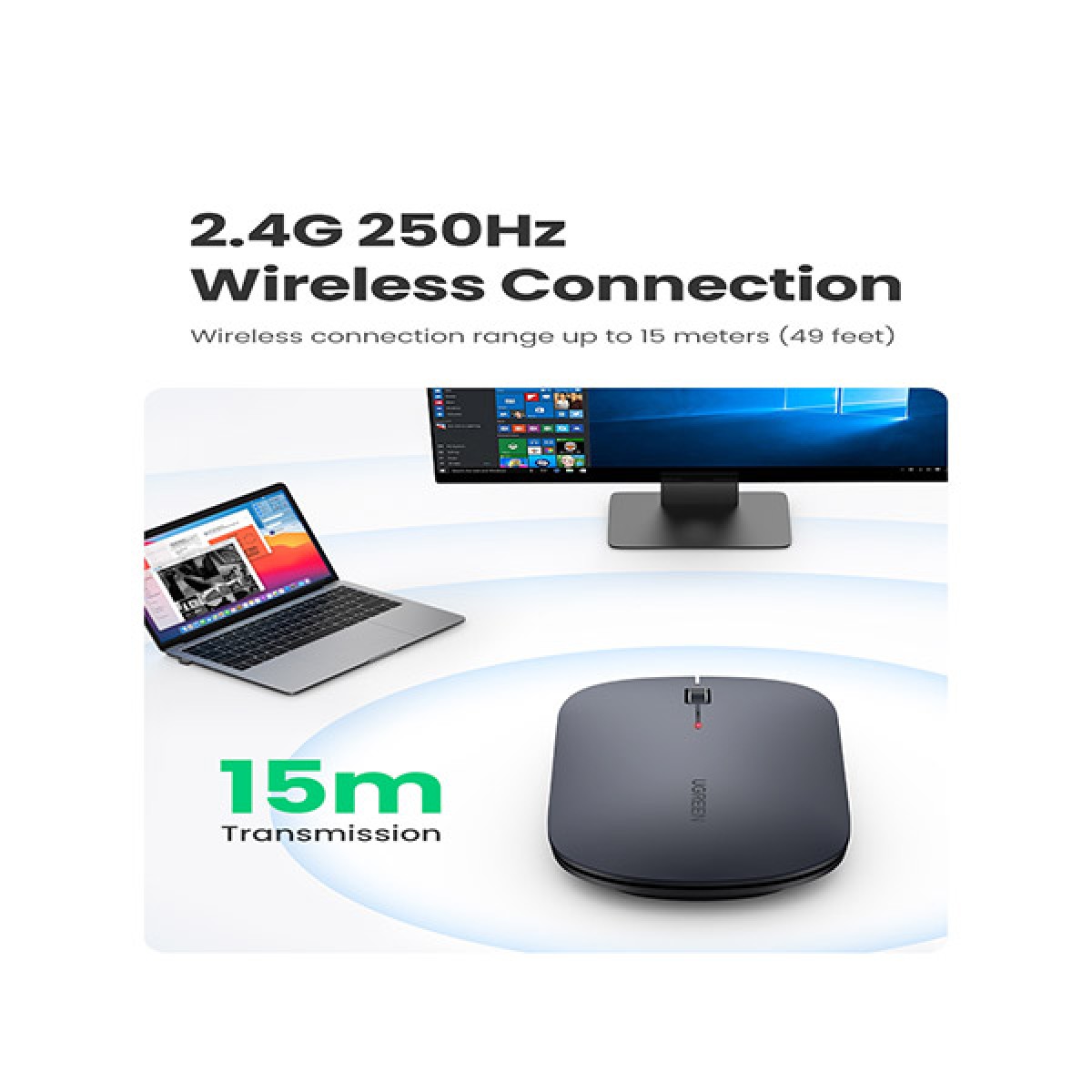 UGREEN MU001 (90373) Portable Wireless Mouse Price in BD