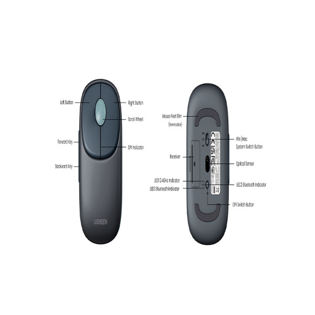 UGREEN MU102 (90538) FUN+ Wireless Mouse Price in BD