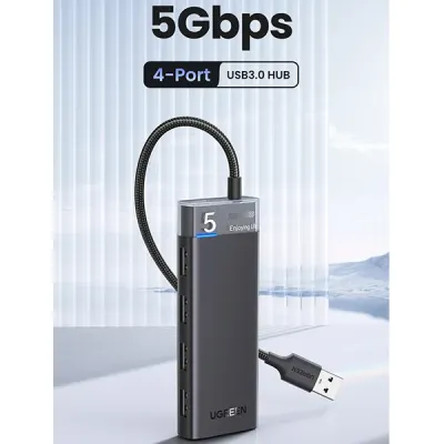 image of UGREEN CM653 (15548) 4-Port USB-A 3.0 Hub With USB-C Power Supply with Spec and Price in BDT
