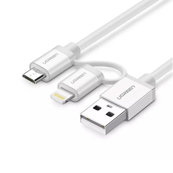 image of UGREEN 30670 USB 2.0 to Mirco USB Lightning Braid 1.5M with Spec and Price in BDT