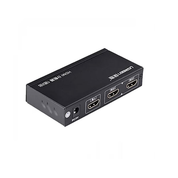 image of UGREEN 40201 HDMI Female to Female Black Splitter with Spec and Price in BDT