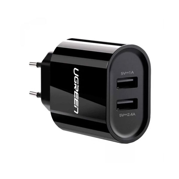 image of UGREEN CD104 (20383) Dual USB Wall Charger 3.4A EU  with Spec and Price in BDT