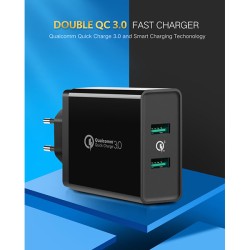 product image of UGREEN CD161 (10216) Dual USB-A QC 3.0 36W Charger with Specification and Price in BDT