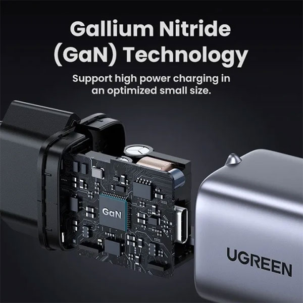 image of UGREEN CD319 (90666) Nexcode 30W Mini PD USB-C Wall Charger with Spec and Price in BDT