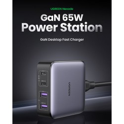 product image of UGREEN CD327 (90747) Nexode 65W USB C GaN Table Charger with Specification and Price in BDT