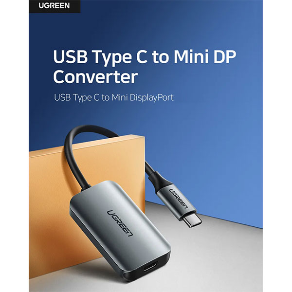 image of UGREEN CM236 (60351) USB-C to Mini DisplayPort Adapter with Spec and Price in BDT