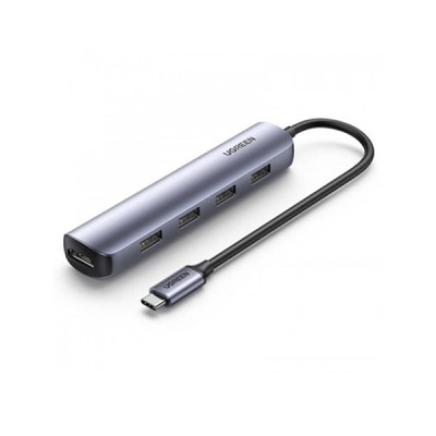 image of UGREEN CM417 (20197) USB-C to 4*USB 3.0 & HDMI Hub with Spec and Price in BDT