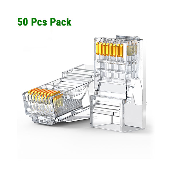 image of UGREEN NW120 (50962) Cat6 UTP RJ45 Modular Plugs - 50 Pack with Spec and Price in BDT
