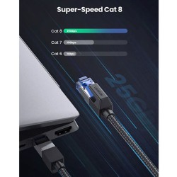 product image of UGREEN NW153 (80429) Cat 8 Ethernet Cable - 1M with Specification and Price in BDT