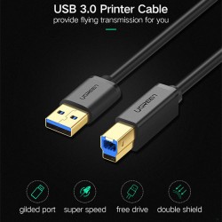 product image of UGREEN US210 (10372) USB A to USB B 3.0 Printer Cable - 2M with Specification and Price in BDT