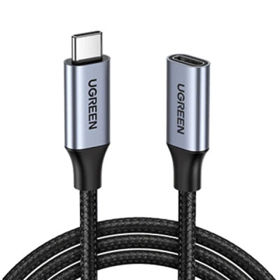image of UGREEN US372 (30205) USB-C Male to USB-C Female Gen2 Alu Case Braided Extension Cable 1M  with Spec and Price in BDT