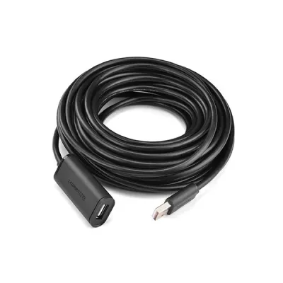 image of UGREEN US121 (10321) USB 2.0 Active Extension Cable with Chipset - 10M with Spec and Price in BDT