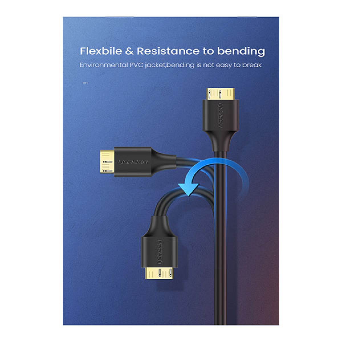UGREEN US130 (10840) USB 3.0 A to Micro B Cable Price in BD