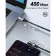 UGREEN US255 (50122) USB 2.0 Type-C to C Right Angled Braided Cable - 0.5M