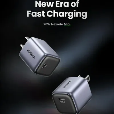 image of UGREEN X512 (55527) 20W USB-C GaN Fast Charger - US with Spec and Price in BDT