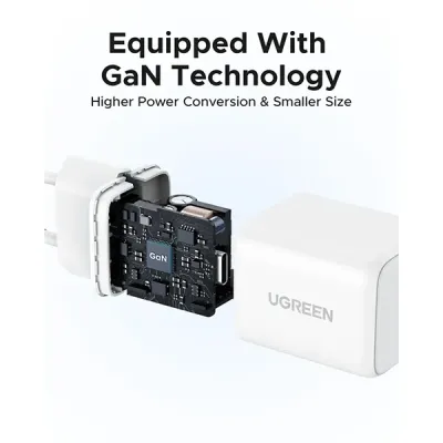 image of UGREEN X512 (55554) 20W USB-C GaN Fast Charger - EU with Spec and Price in BDT