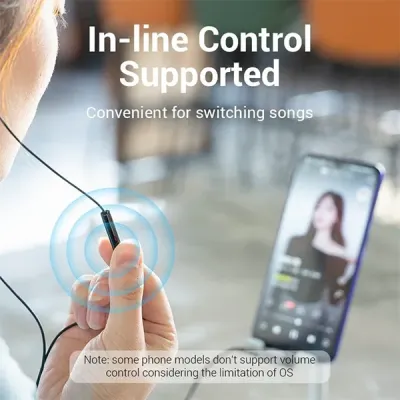 VENTION BGWH0 USB-C Male to 3.5mm Female Audio Adapter image of VENTION BGWH0 USB-C Male to 3.5mm Female Audio Adapter with Spec and Price in BDT