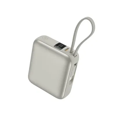 VENTION FHEN0 35W 10000mAh Mini Power Bank with Built-in USB-C Cable image of VENTION FHEN0 35W 10000mAh Mini Power Bank with Built-in USB-C Cable with Spec and Price in BDT