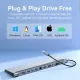 VENTION THSHC Multi-function 12-in-1 USB-C Docking Station - Gray VENTION THSHC Multi-function 12-in-1 USB-C Docking Station - Gray