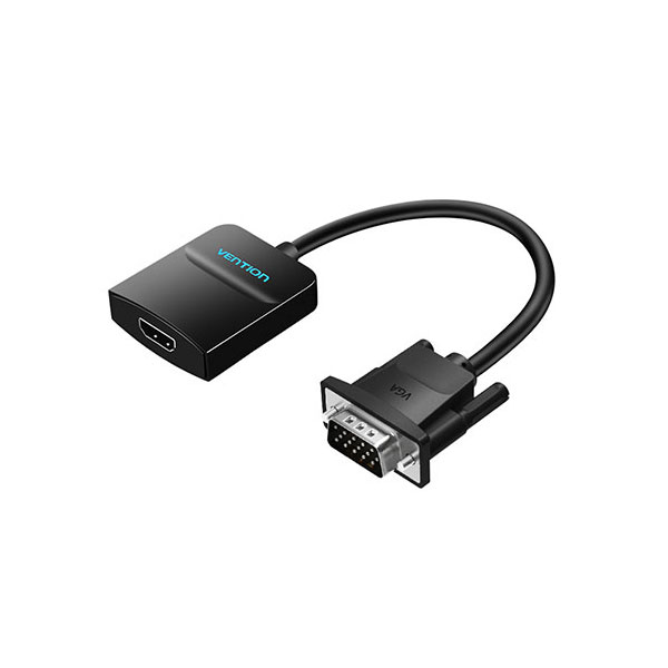 image of VENTION ACNBB VGA to HDMI Converter with Female Micro USB and Audio Port - 0.15M with Spec and Price in BDT