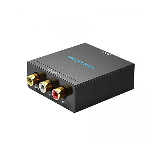 image of VENTION AEEB0 HDMI to RCA Converter Black Metal Type with Spec and Price in BDT