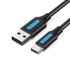 VENTION COKBC USB 2.0 A Male to C Male  Cable 0.25M Black PVC Type