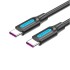 VENTION COSBH USB 2.0 C Male to Male Cable 2M Black PVC Type