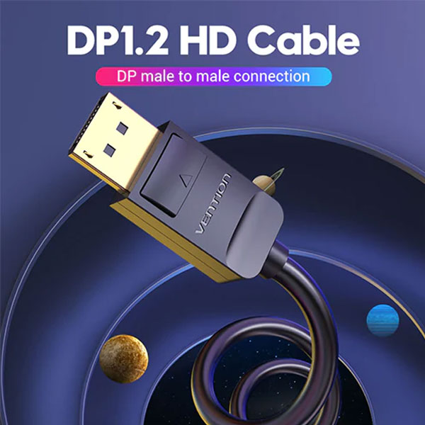 image of VENTION HACBJ DisplayPort Cable - 5M with Spec and Price in BDT