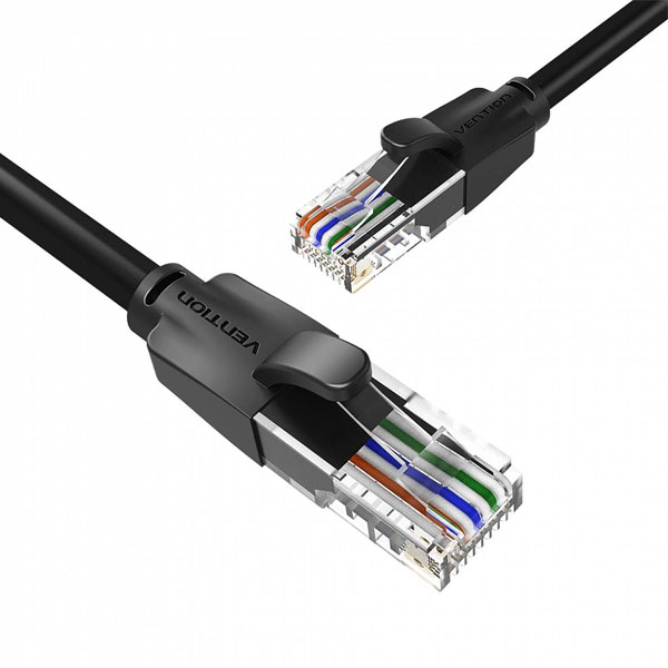 image of VENTION IBEBI Cat.6 UTP Patch Cable 3M Black with Spec and Price in BDT