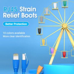 product image of VENTION IODL0-50 RJ45 Strain Relief Boots Blue PVC Type 50 Pack with Specification and Price in BDT