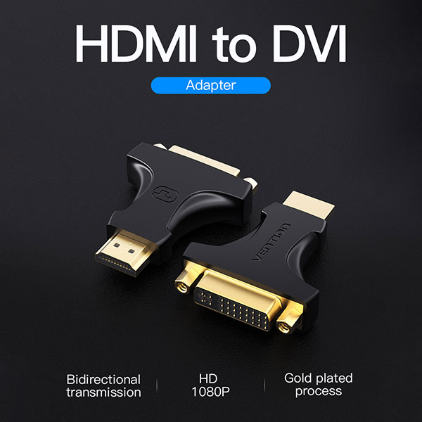 image of Vention AIKB0 HDMI to DVI Adapter with Spec and Price in BDT