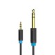 VENTION BABBJ 6.5mm Male to 3.5mm Male Audio Cable 5M Black