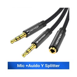 Vention BBTBY 2 in 1 3.5mm Audio Splitter Cable