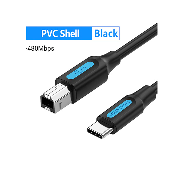 image of Vention CQUBG USB-C to USB-B Printer Cable with Spec and Price in BDT