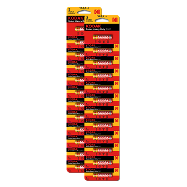Kodak AA  Perforated Zinc Extra Heavy Duty Battery (12×2) 24 pack