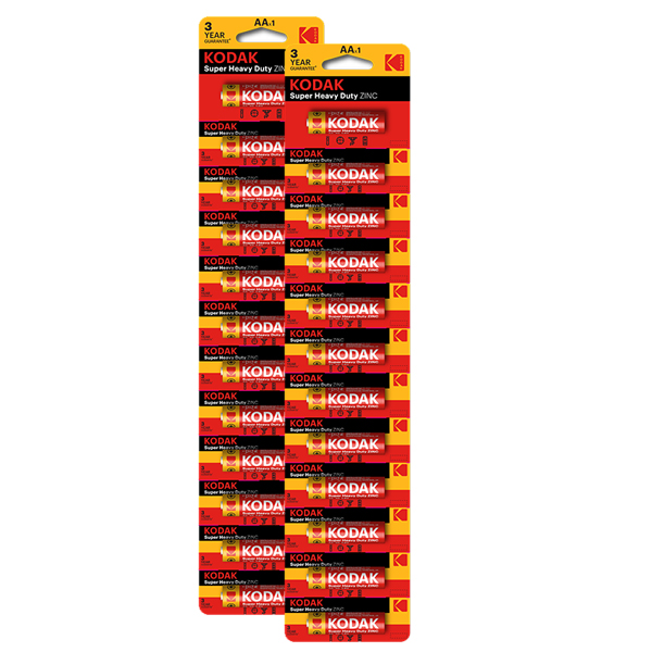 Kodak AAA Perforated Zinc Extra Heavy Duty Battery  (12×2) 24 pack 