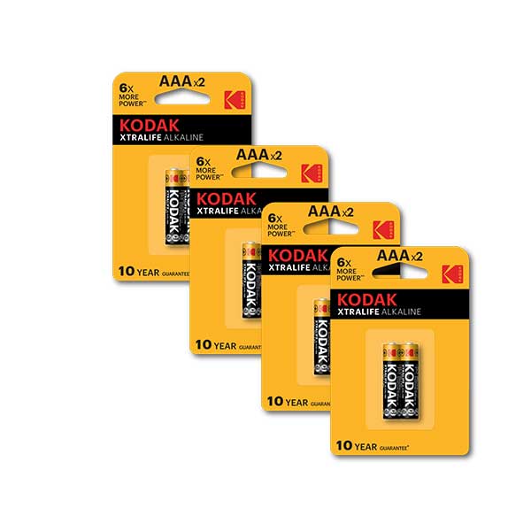 Kodak AAA  XTRALIFE Alkaline Battery  (8 Pieces Bundle)