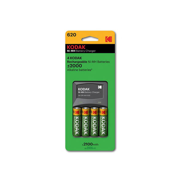 Kodak K620E 4 Slot Charger for AA or AAA NI-MH Batteries