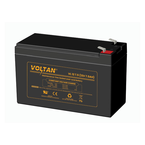 image of Voltan 12V 7.5AH UPS Battery with Spec and Price in BDT
