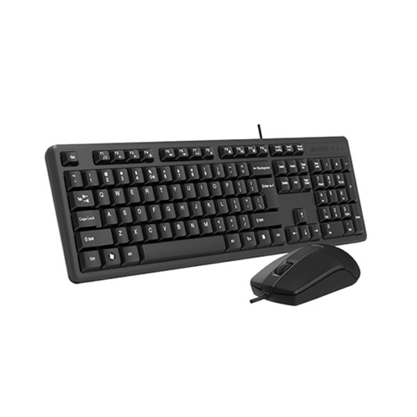 image of A4tech Kk-3330 Multimedia Fn  Wired Usb Keyboard Mouse Combo with Spec and Price in BDT