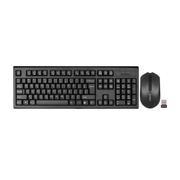 image of A4Tech 3000N V-Track 2.4G Wireless Bangla Keyboard With Wireless Padless Mouse with Spec and Price in BDT