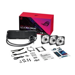 product image of ASUS ROG STRIX LC II 360 ARGB All-in-one Liquid CPU cooler with Specification and Price in BDT