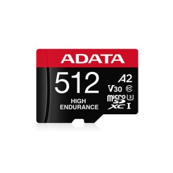 product image of ADATA High-Endurance 512GB UHS-I Class 10 microSDXC Card for Surveillance Camera with Specification and Price in BDT