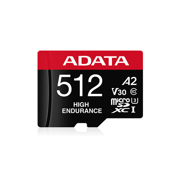 image of ADATA High-Endurance 512GB UHS-I Class 10 microSDXC Card for Surveillance Camera with Spec and Price in BDT