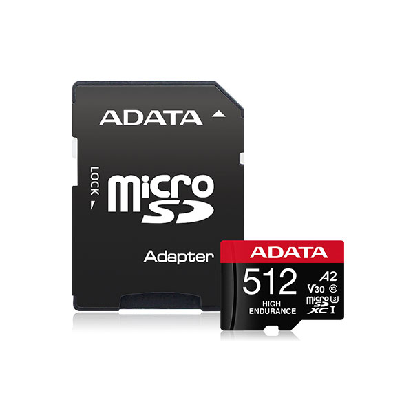 image of ADATA High-Endurance 512GB UHS-I Class 10 microSDXC Card for Surveillance Camera with Spec and Price in BDT