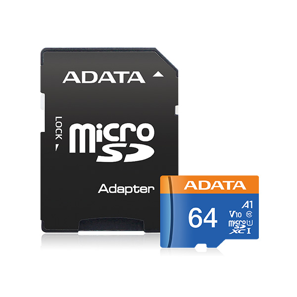 image of Adata 64GB Class 10 microSD Memory Card with Spec and Price in BDT