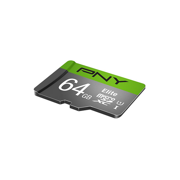 image of PNY Elite Class 10 U1 64GB microSD Memory Card with Spec and Price in BDT